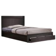 BED FB9323.01 WITH 1 ZEBRANO DRAWER 110X190CM