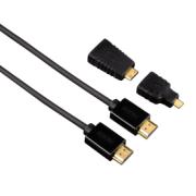 HAMA HIGH SPEED HDMI WITH ETHERNET 1.5M & 2 HDMI ADAPTERS