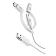 CELLULAR LINE USB CABLE MFI+MICROUSB+TYPE-C
