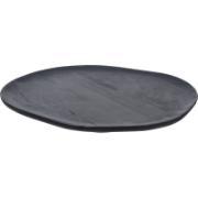 CANDLE PLATE OVAL 33X31CM