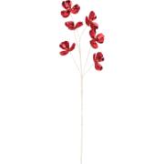 FLOWERS ON PICK 69CM RED