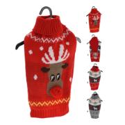 XMAS SWEATER FOR PETS 4 ASSORTED DESIGNS