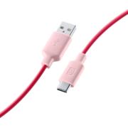 CELLULAR LINE USB-A TO USB-C 1M PINK