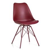 EMMA DINING CHAIR RED 50X87.5X57CM
