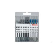 BOSCH BASIC JIGSAW BLADE SET 10PCS FOR WOOD AND METAL