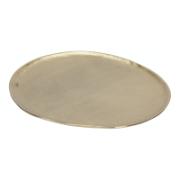 PLATE OVAL GOLD 30CM