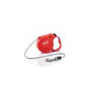 FLEXI CORD LEASH STANDARD MINI RED UP TO 8KG