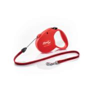 FLEXI CORD LEASH STANDARD RED UP TO 12KG