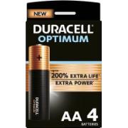 DURACELL OPTIMUM NON-RECHARCHABLE AA BATTERY PACK OF 4