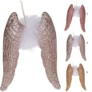 HANGING DECORATION WINGS 10CM 3 ASSORTED COLORS
