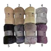 TNS BLANKET FLANNEL 200X220CM 8 ASSORTED COLORS