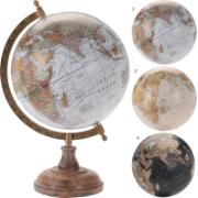 GLOBE ON BASE 8INCH 3 ASSORTED COLORS