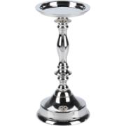 CANDLE HOLDER 21.5CM SILVER
