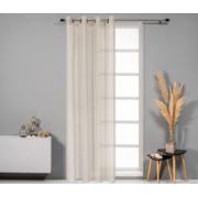 CURTAIN EASY HOME PHOEBE WITH RINGS 140Χ260CM BEIGE