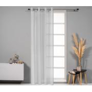 CURTAIN EASY HOME PHOEBE WITH RINGS 140Χ260CM GREY