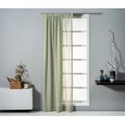 CURTAIN EASY HOME ERELA POLYLINEN WITH TAPE 140Χ270CM OIL GREEN