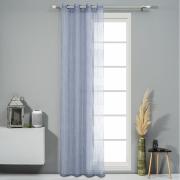 CURTAIN EASY HOME LEDA NET WITH RINGS 140Χ260CM BLUE