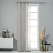 CURTAIN EASY HOME LEDA NET WITH RINGS 140Χ260CM TAUPE
