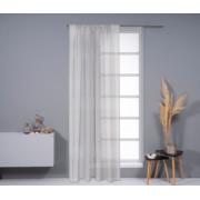 CURTAIN EASY HOME AURORA WITH DECO NET WITH TAPE 140Χ270CM GREY