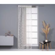 CURTAIN EASY HOME AQUILA BURN OUT WITH TAPE 140Χ270CM ECRU