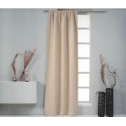CURTAIN EASY HOME HAMAL BLACK OUT WITH RINGS 140Χ260CM BEIGE