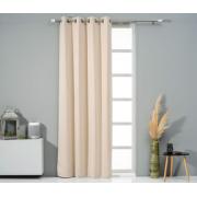 CURTAIN EASY HOME HAMAL BLACK OUT WITH TAPE 300Χ270CM BEIGE