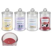 SCENTED CANDLE IN APOTHECARY GLASS JAR 1 PC