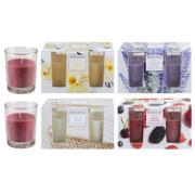 SCENTED CANDLE IN GLASS JAR SET OF 2
