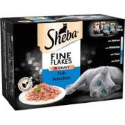 SHEBA WET CAT FOOD POUCH FISH SELECTION 12X85GR