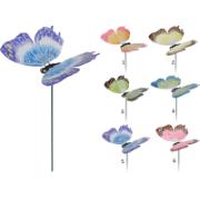 BUTTERFLY ON STICK 6 ASSORTED DESIGNS
