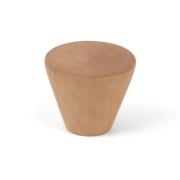 KNOB CONICAL 40MM BEECH NATURAL