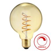 SUNLIGHT 'FILAMENT SPIRAL' LED 4W G125 LAMP E27 270LM 2000K AMBER DIMMABLE