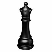 CHESS DECO H25.5CM GOLD/BLACK/WHITE 3 ASSORTED DESIGNS - 3 ASSORTED COLORS