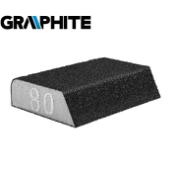 GRAPHITE ABRASIVE SPONGE 98X25X68MM K80