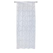 EASY HOME CURTAIN 140X270CM ALENCON WITH TRACE WHITE