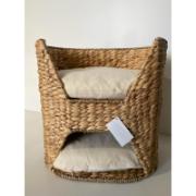 PET BASKET WITH 2 FLOORS AND 2 CUSHIONS