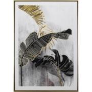 OF CANVAS FRAME PALM LEAVES 50X70CM
