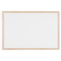DRY WIPE WHITEBOARD WITH WOODEN FRAME 400X600MM