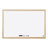 MAGNETIC WHITE BOARD WITH WOODEN FRAME 600X900MM