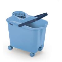 MERY BUCKET WITH WHEELS AND DRAINER 14L 3 ASSORTED COLORS