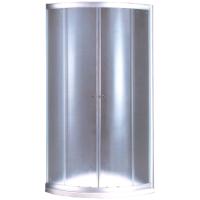 ROMA CORNER SHOWER CUBICLE  90X185CM 6MM CHROME FRAME/UNCLEAR GLASS