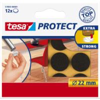TESA 12PCS FELTS 22mm BROWN