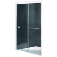 ROMA WALL TO WALL SHOWER CUBICLE SL/G 165-174X185CM 6MM CHROME FRAME/CLEAR GLASS