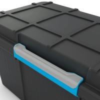 KIS SCUBA BOX XL BLACK/BLUE CLIPS 106L 