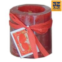 STUDIO HOUSE WIN CANDLE RED 6.8X7.2CM (STRAWBERRY)