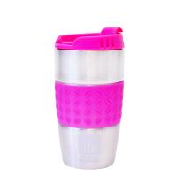 ECOLIFE COFFEE THERMOS SILICONE VIOLET 400ML