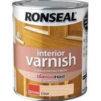 RONSEAL® INTERIOR VARNISH QUICK DRYING DIAMOND HARD - GLOSS CLEAR 0.75L