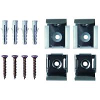 MIRROR CLIPS WITH SCREWS BRASSED 4PCS