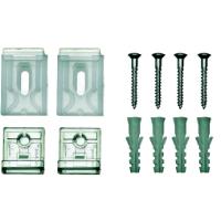 MIRROR CLIPS WITH SCREWS STAINLESS 4PCS