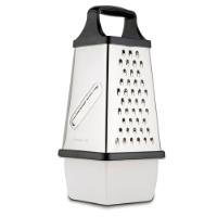 NAVA MISTY STAINLESS STEEL GRATER WITH STORAGE BOWL 31CM